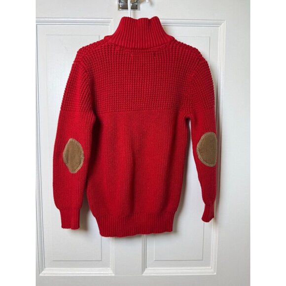 Hope & Henry Youth Boy's Red Sweater wth Elbow Pads and Wooden Buttons SZ S - Picture 11 of 11